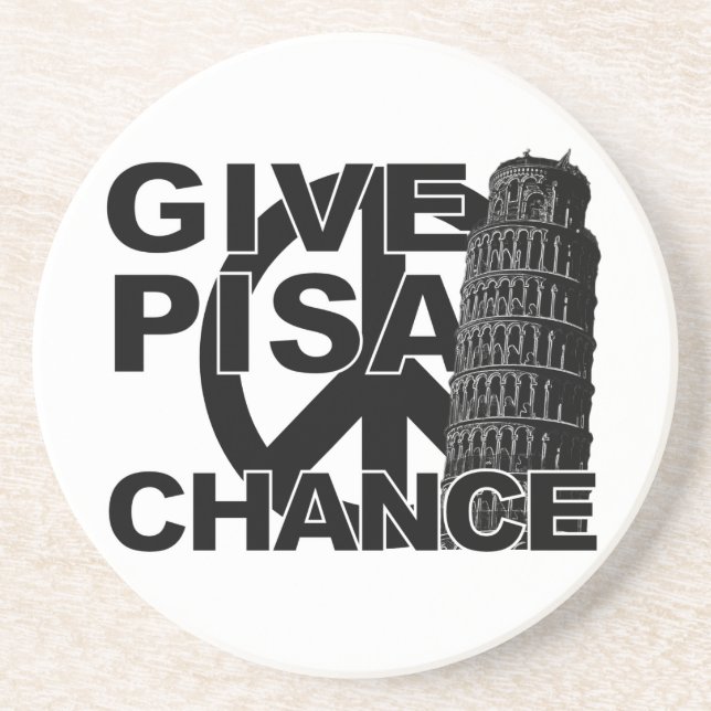 En Grès Donner à Pisa Chance dessous de verre (Devant)