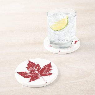 En Grès Drapeau Canada Dessous de verre souvenir Canada Ca