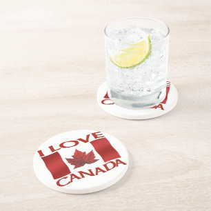 En Grès Drapeau Canada Dessous de verre souvenir personnal