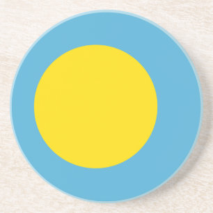 En Grès Drapeau du Dessous de verre des Palaos