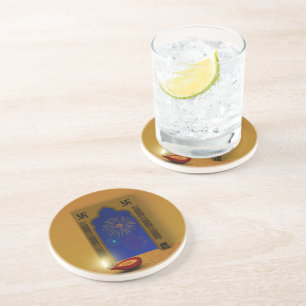 En Grès Festive Happy Diwali Fireworks - Dessous de verre 