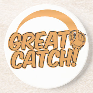 En Grès GRAND CATCH ! dessous de verre personnalisé