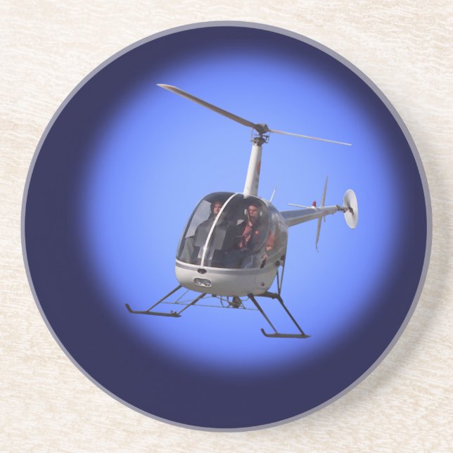 En Grès Hélicoptère Dessous de verre Cool Helicopter Keeps (Devant)