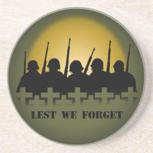 En Grès Hommage au soldat Dessous de verre de peur d'oubli