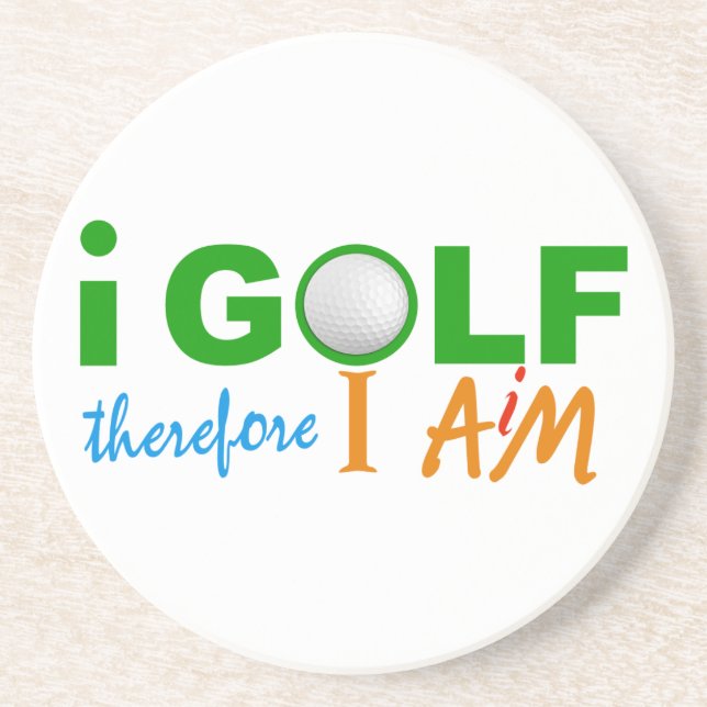 EN GRÈS I DESSOUS DE VERRE DE GOLF (Devant)