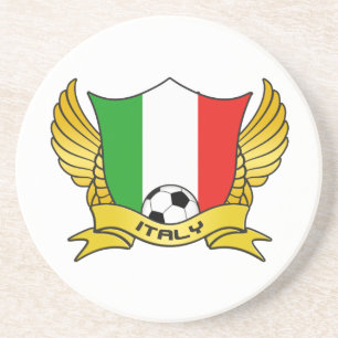 En Grès Italie Dessous de verre de football