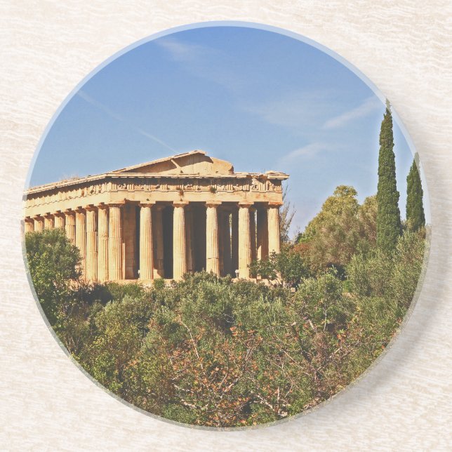En Grès L'agora d'Athènes, Athènes, Grèce Dessous de verre (Devant)