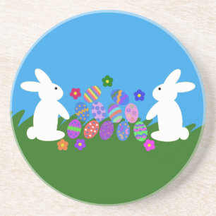 En Grès Lapin de Pâques #1 Dessous de verre