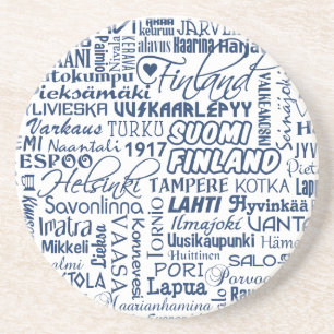 En Grès Le dessous de verre des villes finlandaises