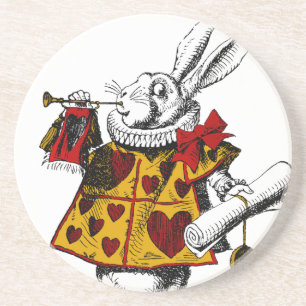 En Grès Le Dessous de verre du lapin blanc