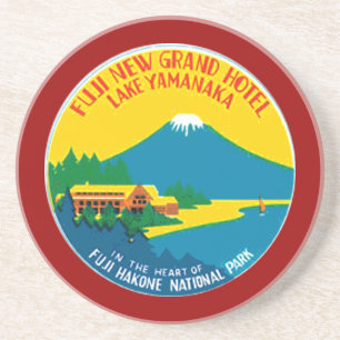 En Grès Les Dessous de verre du Mont Fuji
