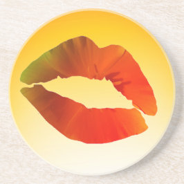 En Grès Lèvres, Bouche Sexy Dessous de verre de boisson