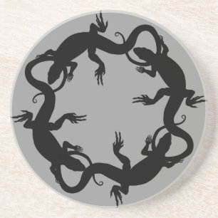 En Grès Lizard Dessous de verre Reptile Art Décor Lizard C