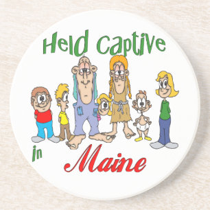 En Grès Maine Funny Trailer Park Dessous de verre Sandston