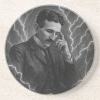 Nikola Tesla - Dessous de verre de foudre