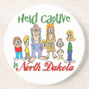 En Grès North Dakota Funny Trailer Park Dessous de verre S