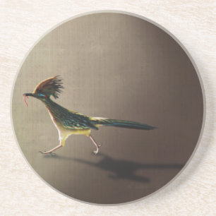 En Grès Oiseau tôt, dessous de verre