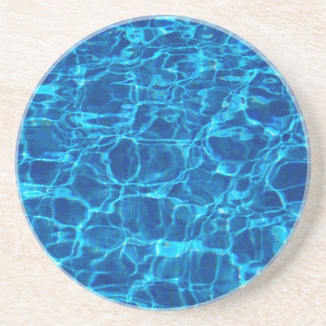 En Grès Piscine Dessous de verre aquatique (Devant)