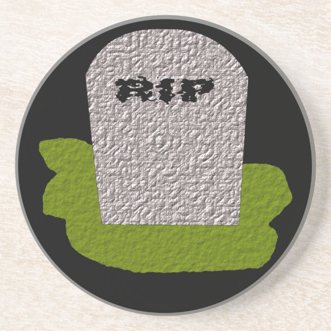 En Grès RIP Dessous de verre Tombstone (Devant)