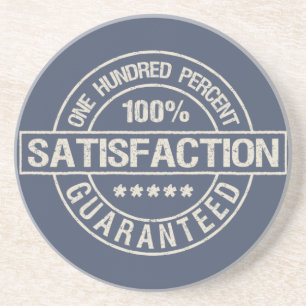 En Grès SATISFACTION dessous de verre GARANTI