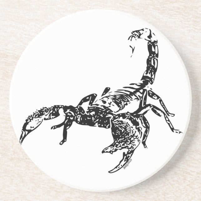 En Grès Scorpion - dessous de verre (Devant)