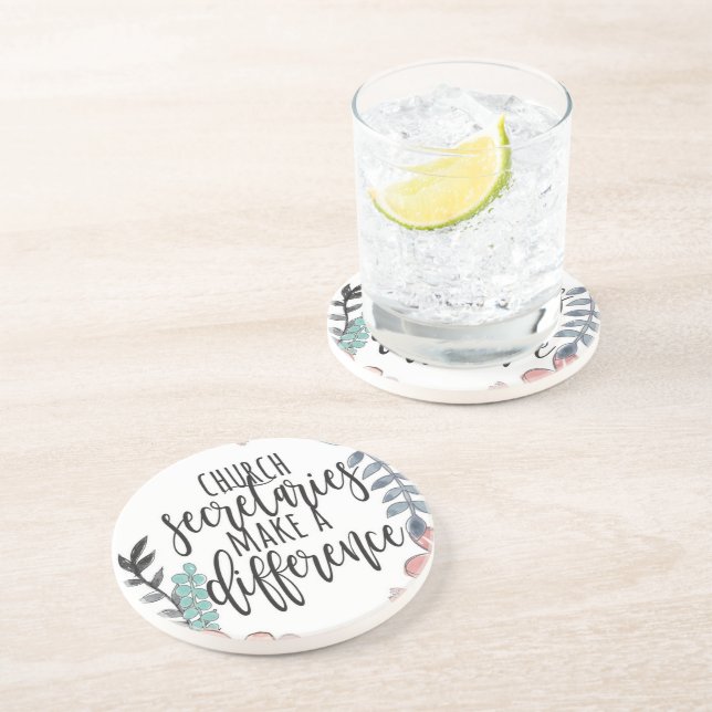 En Grès Secrétaire d'Eglise Dessous de verre Sandstone (Côté)