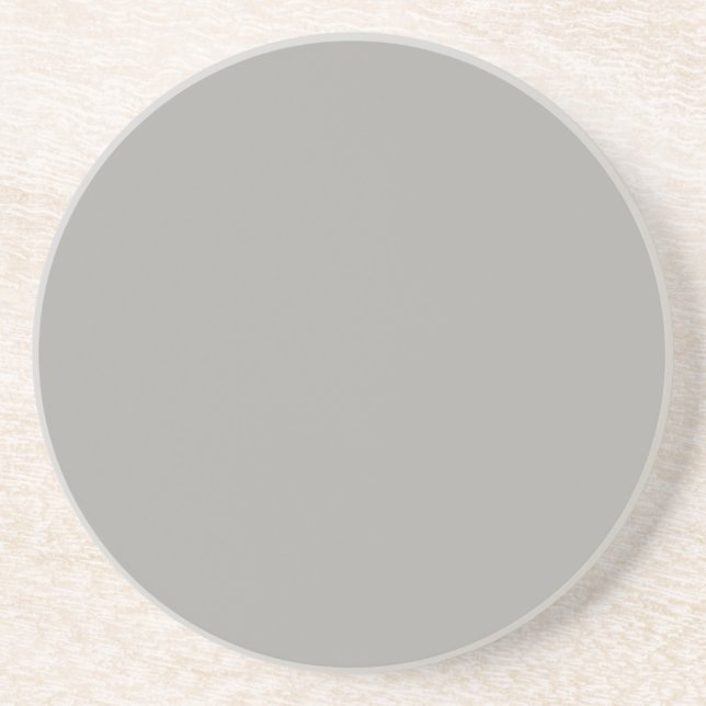 En Grès Série solide : dessous de verre gris clair (Devant)