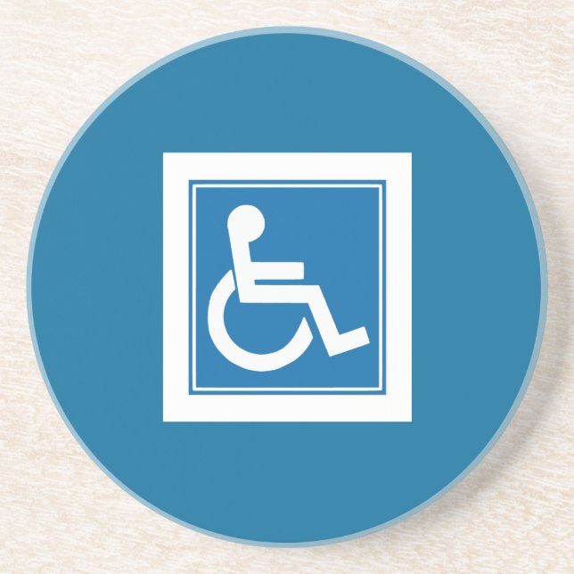 En Grès SIGNE Handicap Dessous de verre (Devant)