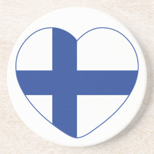 En Grès SUOMI FINLAND dessous de verre personnalisé