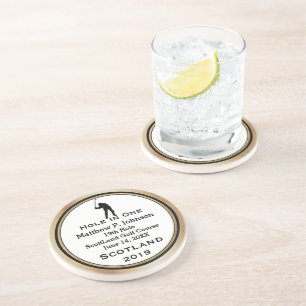 En Grès Trou Personnalisé Dans Les Dessous de verre D'Un M