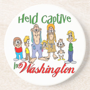En Grès Washington Funny Trailer Park Dessous de verre San