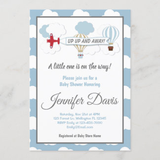 En Haut Et En Bas ! Invitation baby shower