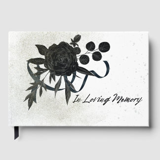 EN | In Loving Memory - Black Rose Gästebuch
