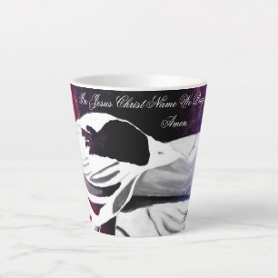 En Jésus Christ Nom Nous Prions Latte Mug