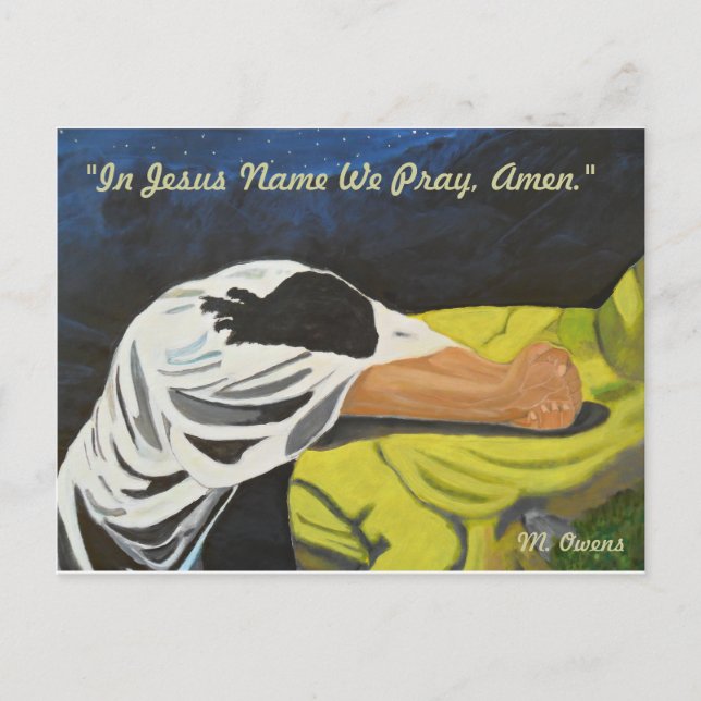 En Jésus Nom Nous Prions, Amen ! Cartes postales (Devant)