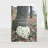 En lieu et place de carte de fleurs pour sympathie