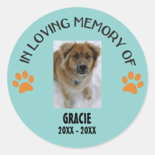 En mémoire d'amour d'un autocollant de chien