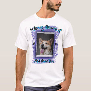 En mémoire d'amour photo personnalisée T-shirt