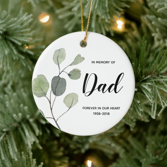 En mémoire de papa de la verdure ornement cadeaux  (Arbre)
