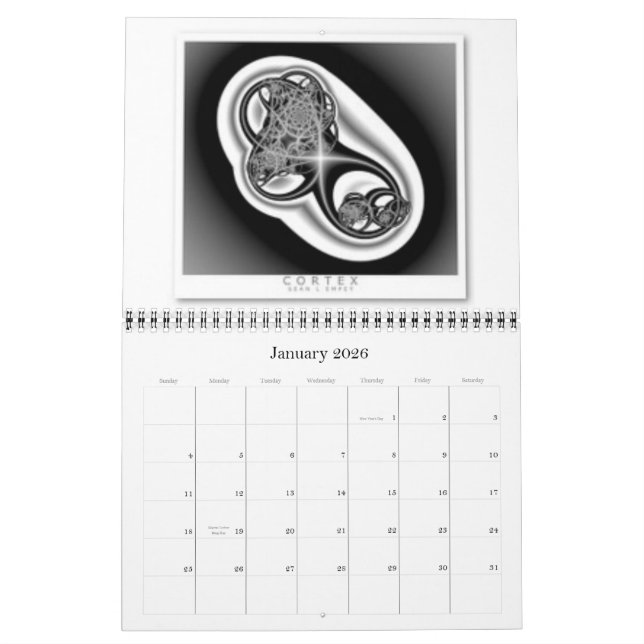 En mémoire du calendrier 11x14 (Jan 2026)