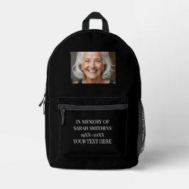 En mémoire noir personnalisé photo sac à dos