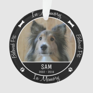 En mémoire - Perte de chien - Photo personnalisée