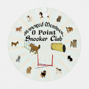 En Métal Agilité - Zero Point Snooker Club Ornement métalli