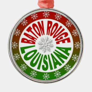 En Métal Baton Rouge Louisiane rouge vert ornement