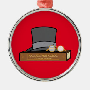 En Métal Carol de Noël avec le chapeau supérieur ornement