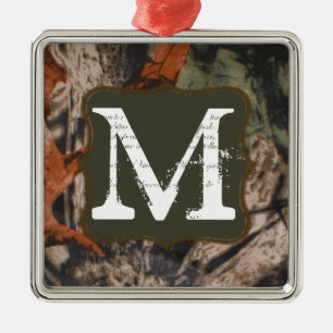 En Métal Chasse Camo Chasseurs Cam Monogramme Ornement init