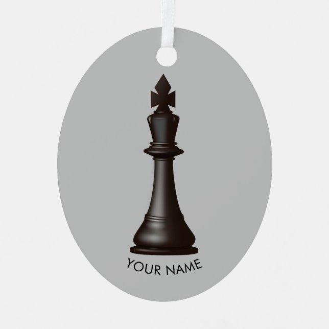 En Métal Échecs ornement (Recto)