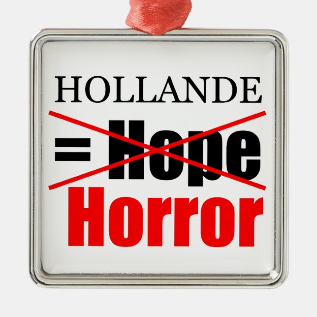 En Métal Hollande Not Hope = Horreur - Ornement (Devant)