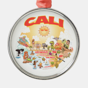 En Métal Ornement de Californie du Sud