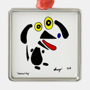 En Métal Ornement de chien Abstrait